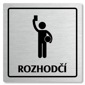Rozhodčí, 100x100mm, stříbrná, Arizona